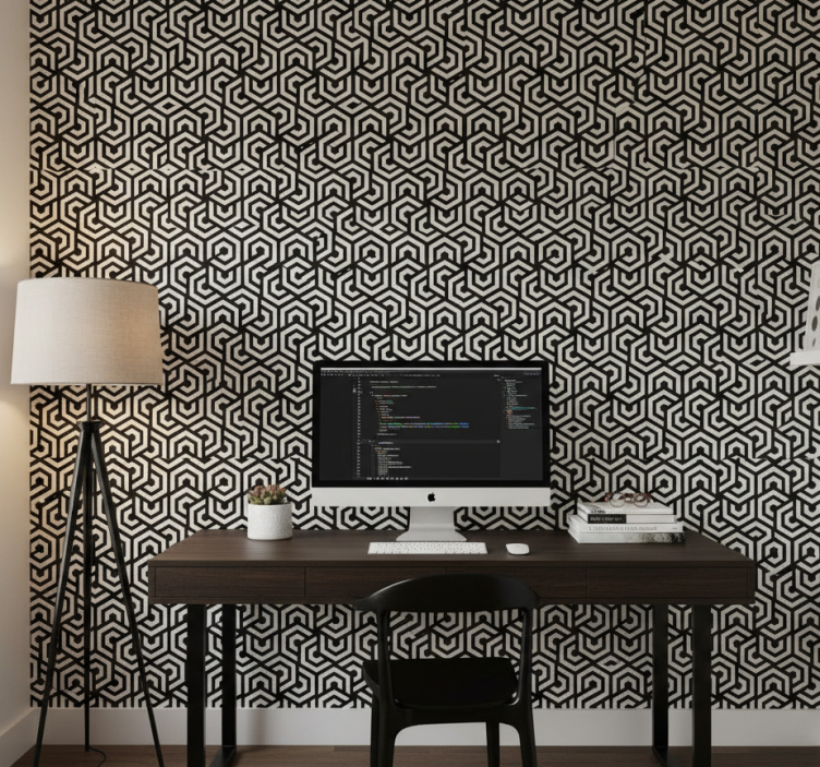 Carta da parati ufficio motivo ipnotico - TenStickers