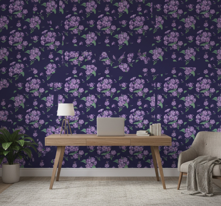 Carta da parati ufficio viola - TenStickers