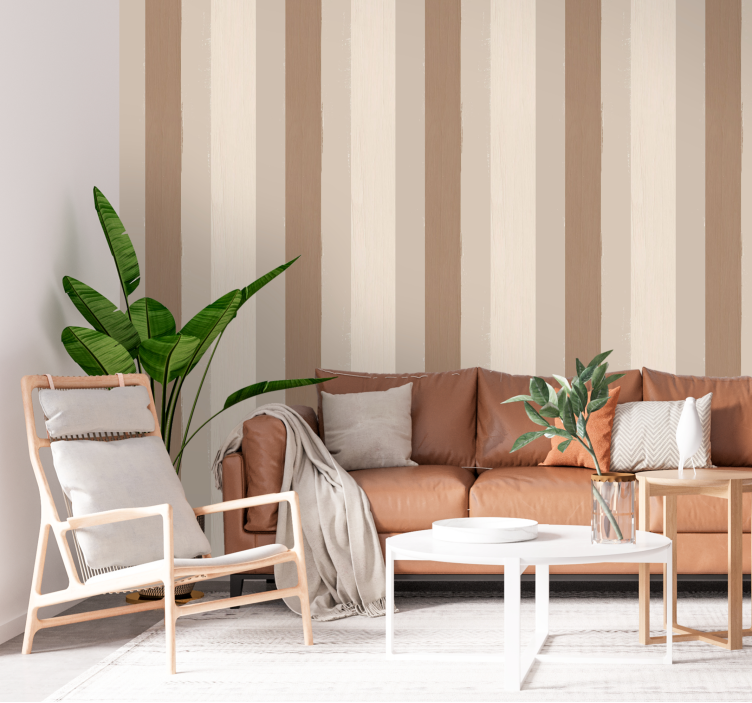 Carta da parati verticale colore sabbia - TenStickers