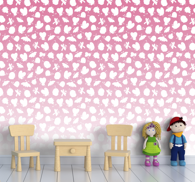 Carta da parati farfalle motivo a farfalla - TenStickers