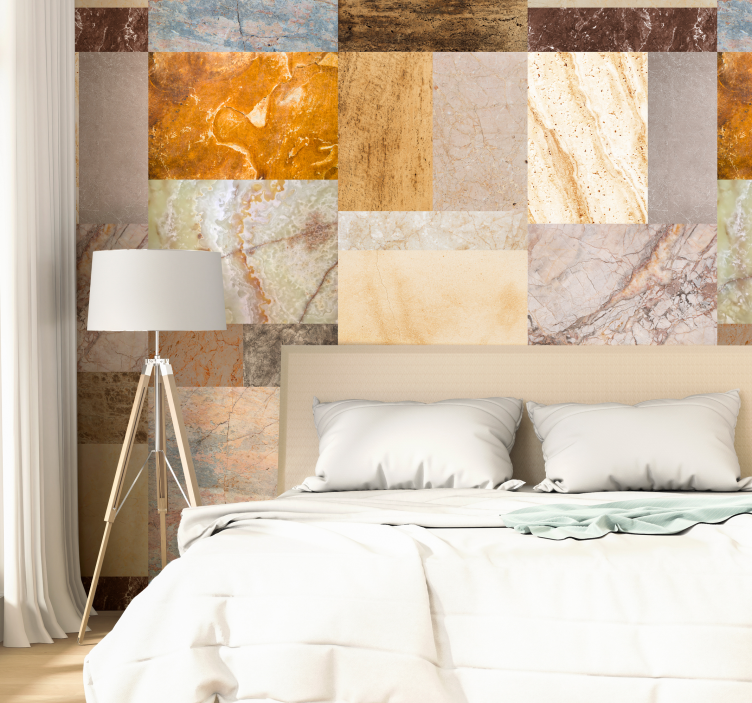 Elegante carta parati con texture  in marmo - TenStickers