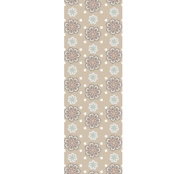 Carta da parati floreale motivo elegante beige - TenStickers