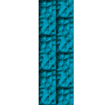 Carta da parati triangoli motivo blu strutturato - TenStickers