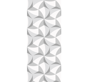 Carta da parati geometrica eleganti forme con motivi grigi - TenStickers