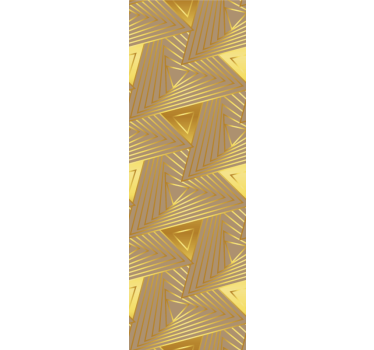Carta da parati triangoli motivo a motivo dorato - TenStickers