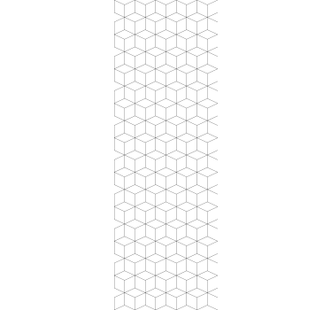 Carta da parati geometrica motivo esagonale bianco - TenStickers