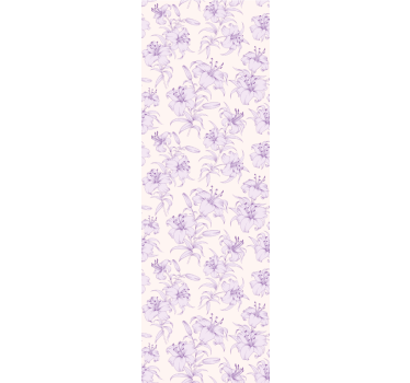 Carta da parati floreale elegante motivo viola - TenStickers