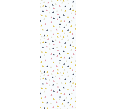 Carta da parati triangoli design minimalista bianco colorato - TenStickers