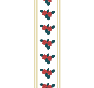 Carta da parati floreale elegante motivo a rosa - TenStickers