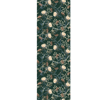 Carta da parati floreale stampa floreale botanica - TenStickers