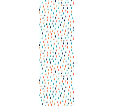 Carta da parati cameretta gocce di pioggia colorate - TenStickers