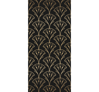 Carta da parati moderna eleganti forme dorate - TenStickers