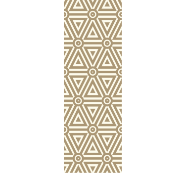 Carta da parati geometrica disposizione triangolare beige - TenStickers