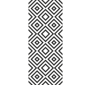 Carta da parati geometrica disposizione di forme di diamante - TenStickers