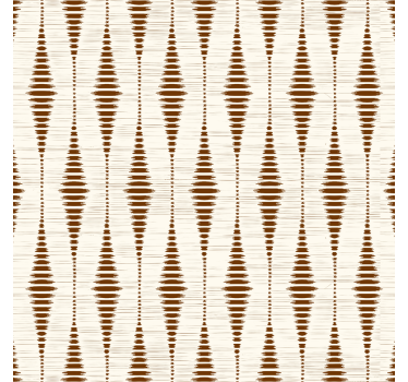 Carta da parati geometrica rabaul ikat color cioccolato - TenStickers