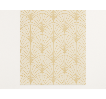 Carta da parati vintage texture ventaglio art déco anni '20 - TenStickers