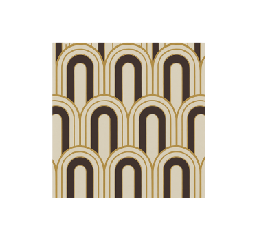 Carta da parati vintage texture archi art déco degli anni '70 - TenStickers