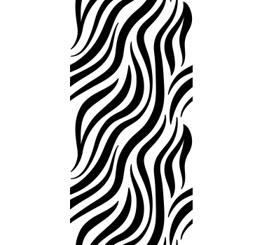 Carta da parati geometrica strisce zebra bianco e nero - TenStickers