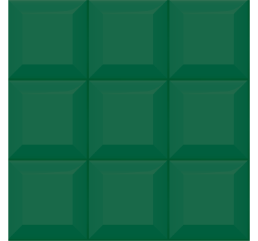 Carta da parati geometrica quadrati verdi 3d - TenStickers