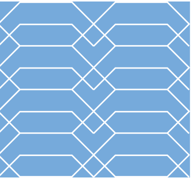 Carta da parati geometrica linee blu geometriche - TenStickers