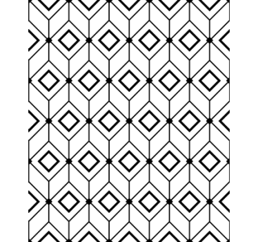 Carta da parati geometrica elementi a diamante moderni - TenStickers