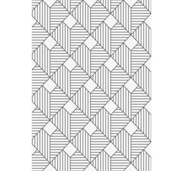 Carta da parati geometrica stile grigio pattern - TenStickers