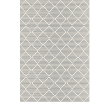 Carta da parati geometrica grigia a motivi diamante - TenStickers