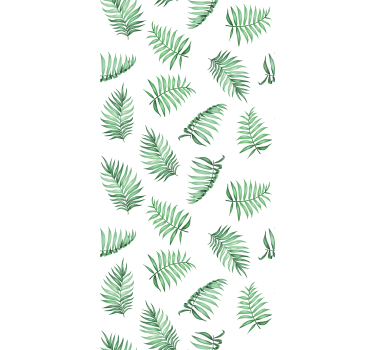 Carta da parati natura foglie di palma verdi - TenStickers