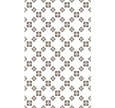 Carta da parati natura design quadrifoglio beige - TenStickers