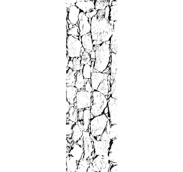Carta da parati effetto marmo stile grigio crackato - TenStickers