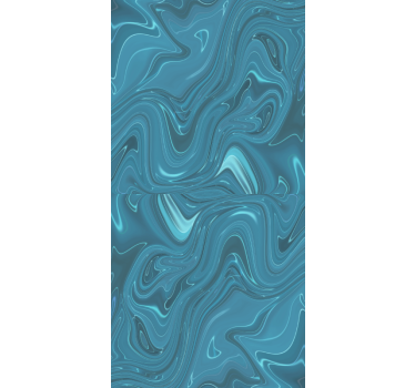 Carta da parati effetto marmo tonalità oceaniche - TenStickers