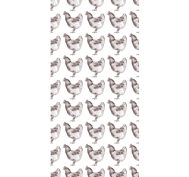 Carta da parati cameretta design pollo originale - TenStickers