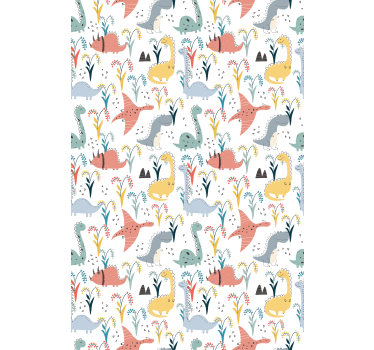 Carta da parati cameretta motivo colorato scandinavo - TenStickers