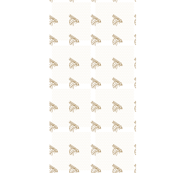 Carta da parati cameretta illustrazione ape elegante - TenStickers