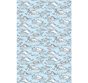 Carta da parati cameretta panorama fauna marina - TenStickers