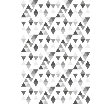 Carta da parati moderna motivo triangoli grigi - TenStickers