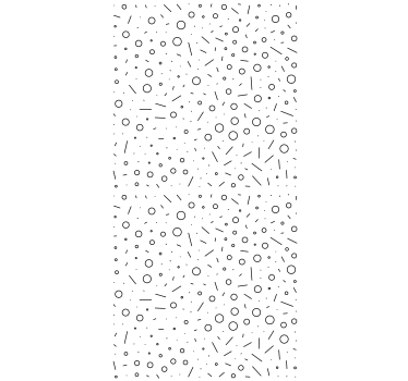Carta da parati moderna motivo forme bianco e nero - TenStickers