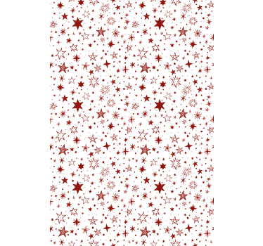 Carta da parati moderna stella rossa acquerello - TenStickers