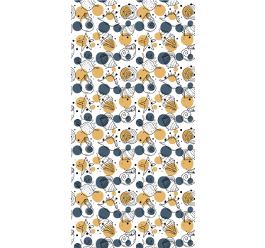 Carta da parati moderna motivo con conchiglie - TenStickers