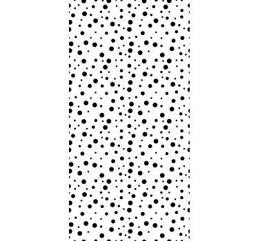 Carta da parati moderna punti neri su bianco - TenStickers