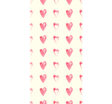 Carta da parati moderna cuori sprecati pattern-decor - TenStickers