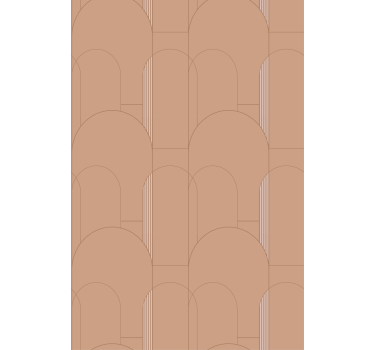 Carta da parati moderna design a curve geometriche - TenStickers