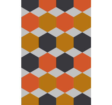 Carta da parati moderna design a motivo esagonale - TenStickers