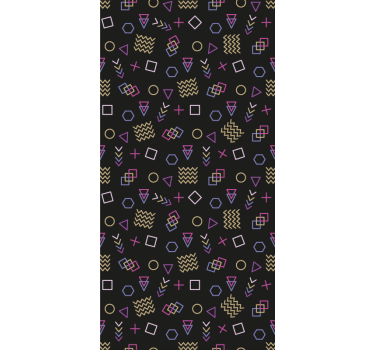 Carta da parati moderna indagine sulle forme geometriche - TenStickers