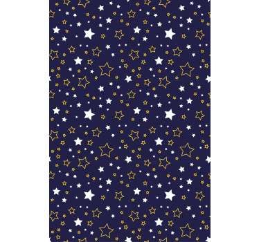 Carta da parati cameretta motivo notte stellata - TenStickers