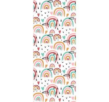 Carta da parati cameretta motivo arcobaleno vivace - TenStickers