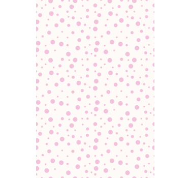 Carta da parati camera ragazzi motivi a pois rosa - TenStickers