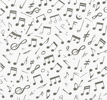 Carta da parati camera ragazzi motivo note musicali - TenStickers