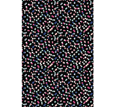 Carta da parati camera ragazzi motivo a pois colorati - TenStickers