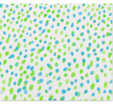 Carta da parati camera ragazzi pois blu e verdi - TenStickers